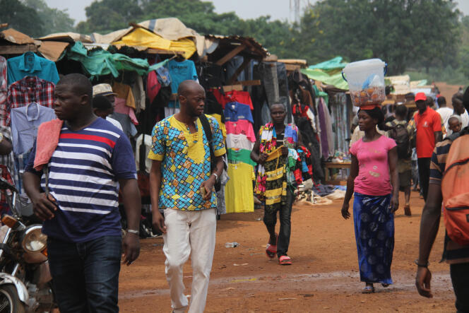 A Bangui, en juin 2019, sur le Marché central du quartier PK5, les affaires reprennent progressivement.