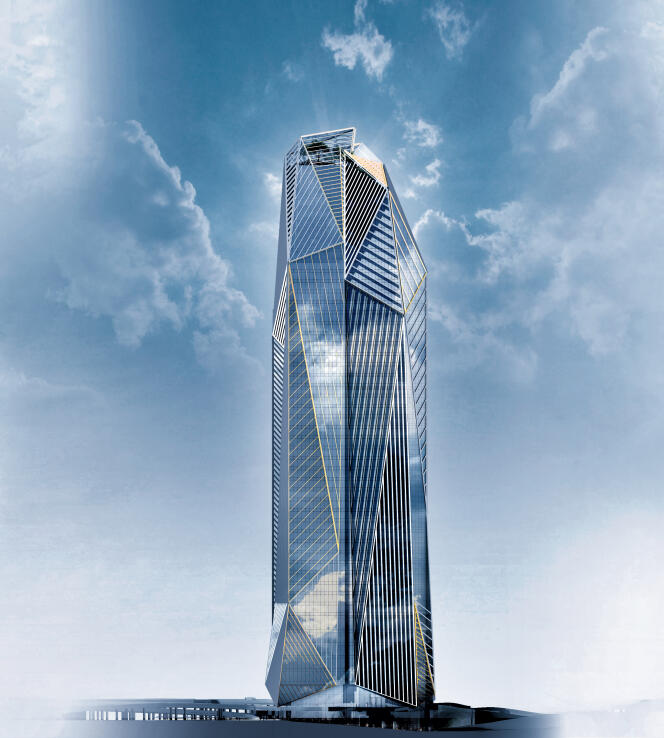 La tour Hekla élancera en 2022 ses façades en prismes de verre jusqu’à 220 mètres de haut dans le ciel de La Défense.
