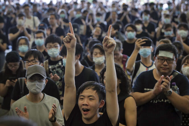 Manifestations à Hongkong, le 17 juin.