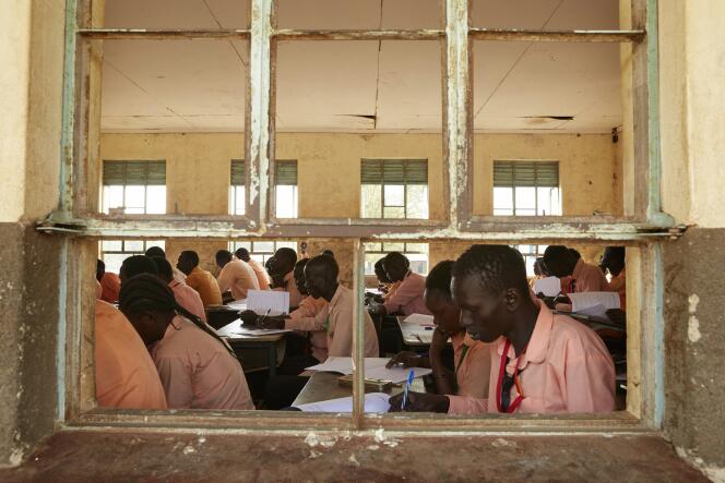 Des lycéens au Soudan du Sud, en janvier 2019.