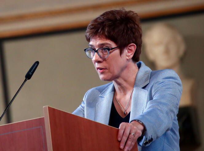 Annegret Kramp-Karrenbauer, la chef de file de l’Union chrétienne-démocrate (CDU) en Allemagne, à Munich, le 6 juin 2019.
