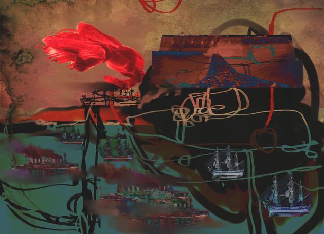 « Le Rivage des Syrtes » de Julien Gracq, vu par Christian Lacroix. Né en 1951 à Arles, « le couturier de la couleur » s’est d’abord rêvé conservateur de musée. Il ouvre sa maison de couture en 1987 puis diversifie ses activités  en collaborant avec l’opéra, le théâtre et la SNCF, le design. Passionné de littérature,  il a illustré de nombreuses couvertures de livres.
