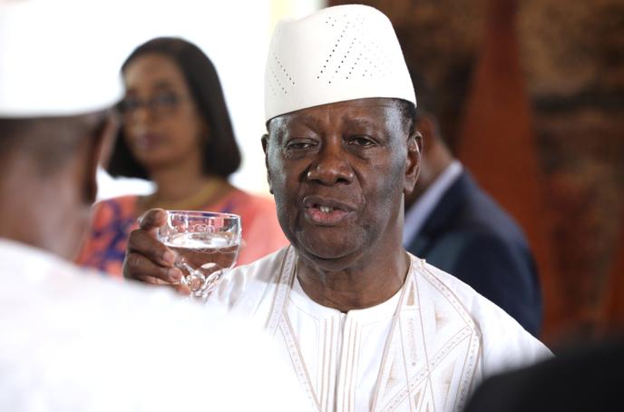 Le président ivoirien, Alassane Ouattara, à Abidjan, le 26 avril 2019.