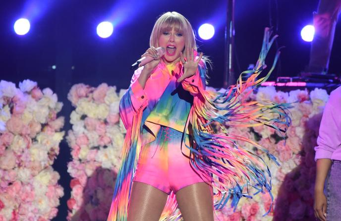 La chanteuse Taylor Swift, au Dignity Health Sports Park, à Carson, en Californie, le 1er juin.