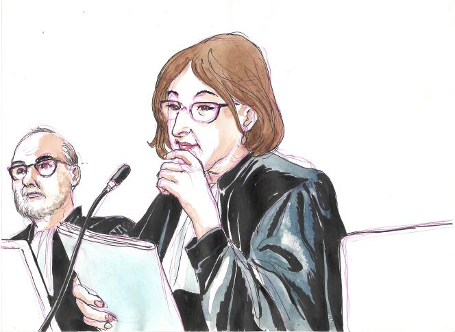 La présidente du tribunal correctionnel de Paris lors du procès de France Télécom, Cécile Louis-Loyant.