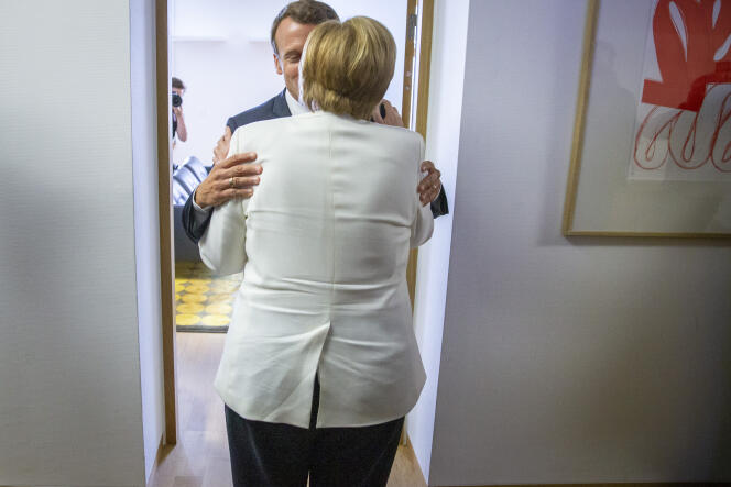 Emmanuel Macron et Angela Merkel, le 30 juin à Bruxelles.
