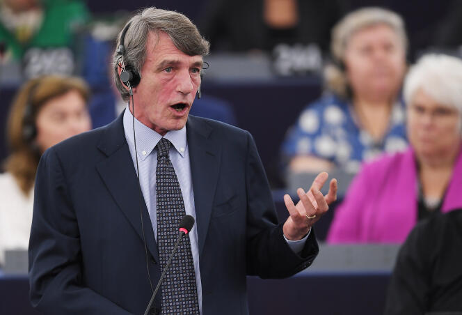 Agé de 63 ans, David Sassoli siège depuis 2009 au Parlement de Strasbourg.