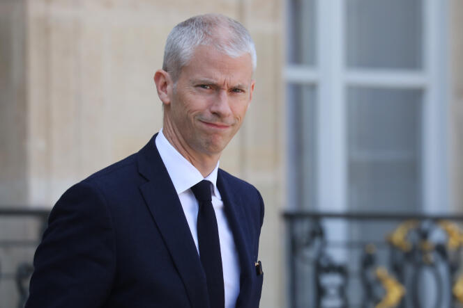 Le ministre de la culture Franck Riester, le 30 avril 2019, à l’Elysée, Paris.
