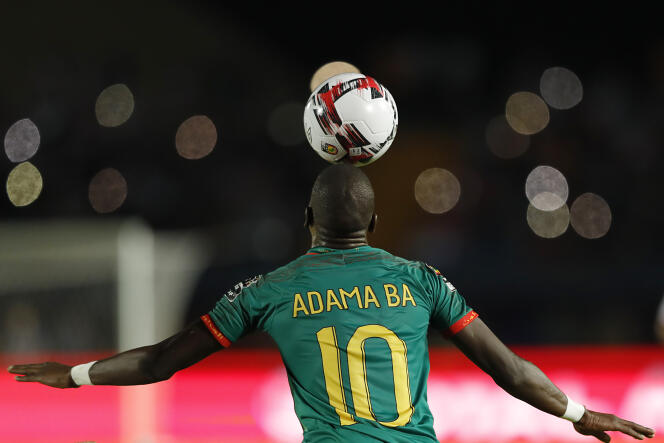 Adama Ba, joueur de l’équipe de Mauritanie lors du match contre la Tunisie, le 2 juillet 2019 pour la CAN en Egypte.