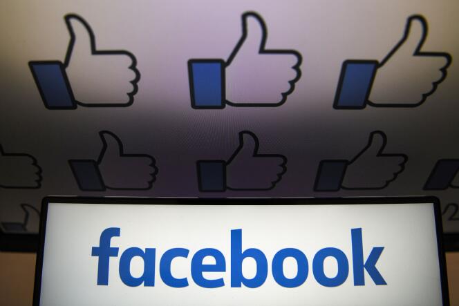 Le logo du réseau social américain Facebook, créé en 2004 par Mark Zuckerberg.