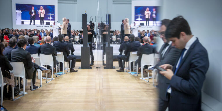 Restitution du grand débat national au Grand Palais à Paris 