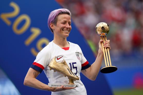 Megan Rapinoe durante la victoria de Estados Unidos en el Mundial Femenino de 2019.