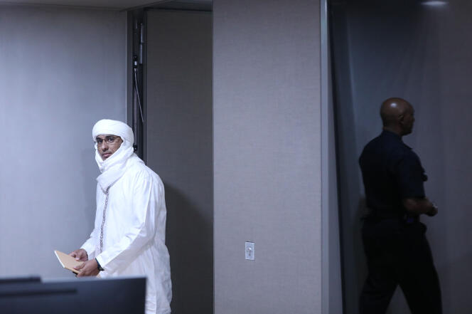 Le Malien Abdoulaziz Al-Hassan le 8 juillet 2019 à la Cour pénale internationale, à La Haye, aux Pays-Bas.