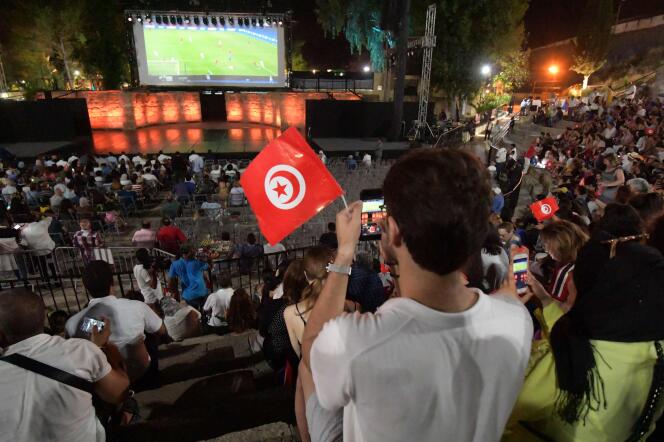 Pendant le match Madagascar-Tunisie, le 11 juillet à Tunis.