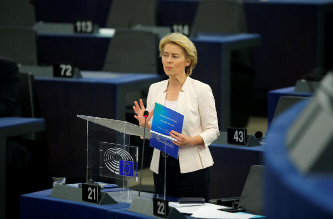 L’Allemande Ursula von der Leyen a été élue présidente de la Commission européenne le 16 juillet.