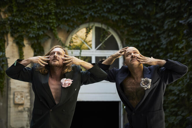 Kurt Demey et Christian Ubl dans « Garden of Chance » à Avignon.