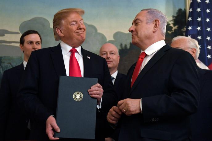 Donald Trump et Benyamin Nétanyahou, le 25 mars.