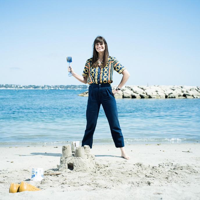 Clara Luciani, à Golfe-Juan, Vallauris (Alpes-Maritimes), le 4 juin.