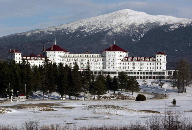 L’hôtel Mount Washington (ici en janvier 2007), dans le New Hampshire (nord-est des Etats-Unis), où furent signés les accords de Bretton Woods.