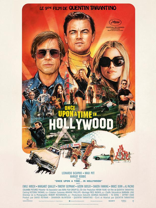 Affiche du film « Once Upon a Time in Hollywood », de Quentin Trantino (2019).