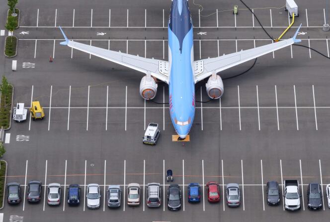 Un Boeing 737 MAX est stocké sur un parking, à Seattle (Etat de Washington), le 27 juin.