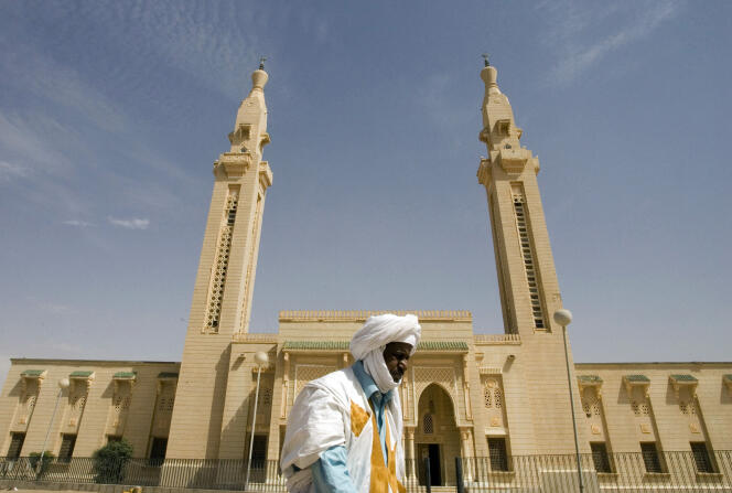 La Grande Mosquée de Nouakchott, capitale de la Mauritanie.