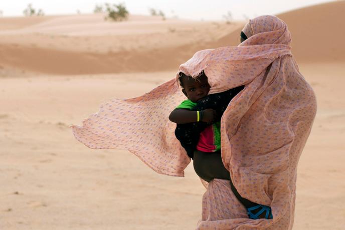 A Nouakchott, les premières dunes du Sahara.
