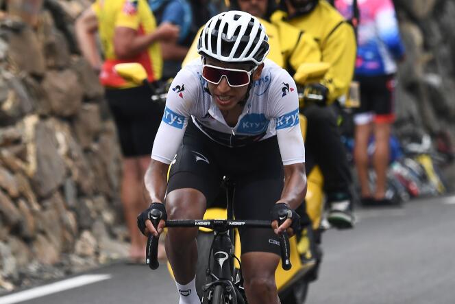 Le Colombien Egan Bernal est à la deuxième place du classement général du Tour de France, jeudi 25 juillet, après une attaque dans le col du Galibier,