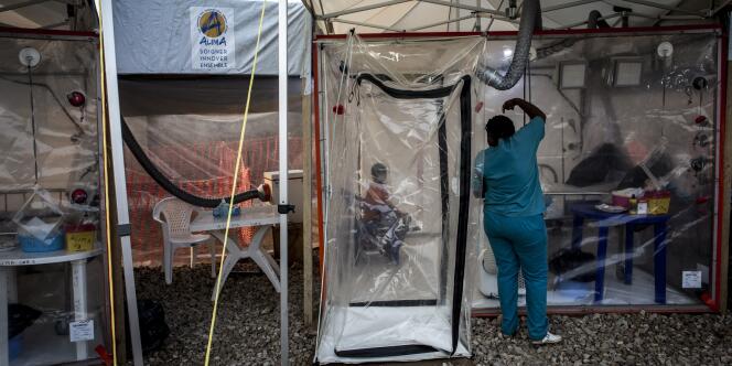 Au centre de traitement d’Ebola de Beni, au Nord-Kivu.