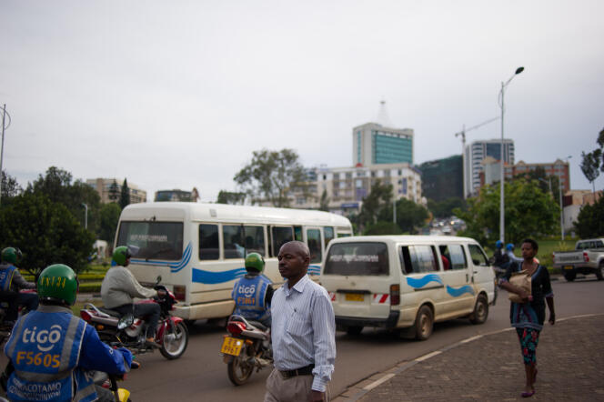 Dans les rues de Kigali en 2014.