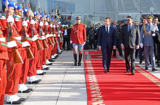 Emmanuel Macron et Mohammed VI à Rabat, le 15 novembre 2018.