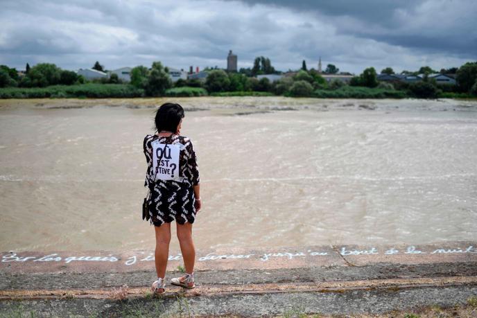 Sur les bords de Loire où a disparu Steve Caniço, à Nantes (Loire-Atlantique), le 20 juillet.