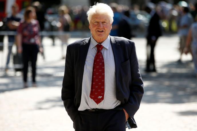 Stanley Johnson, père de Boris Johnson, le 23 juillet à Londres.