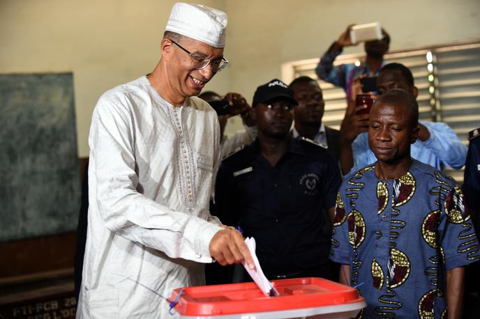 Lionel Zinsou à Cotonou, lors de la présidentielle d’avril 2016, où il a été battu par l’actuel président Patrice Talon.