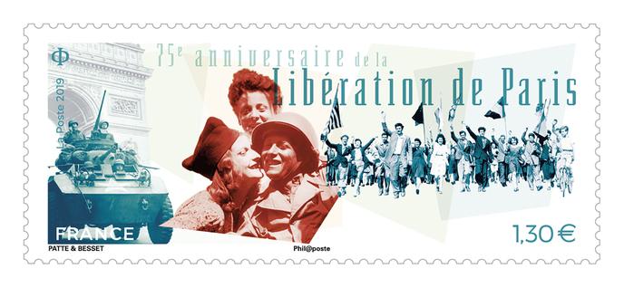 Un Timbre Sur La Liberation De Paris