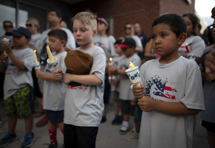 Beaucoup d’enfants étaient présents lors d’une veillée organisée pour les victimes de la fusillade de masse de samedi à El Paso, le 4 août.