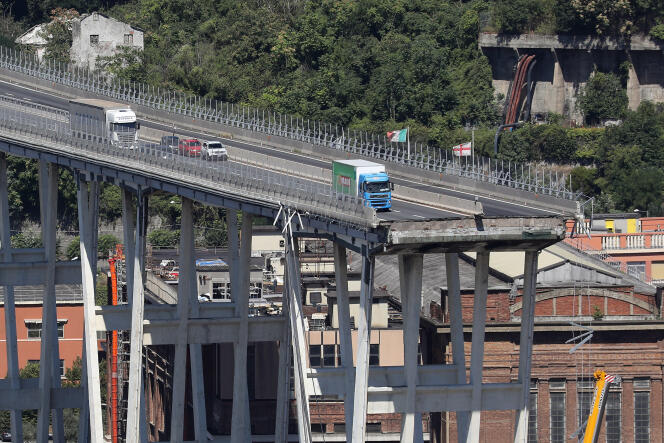 Le pont Morandi de Gênes s’est effondré le 14 août 2018.