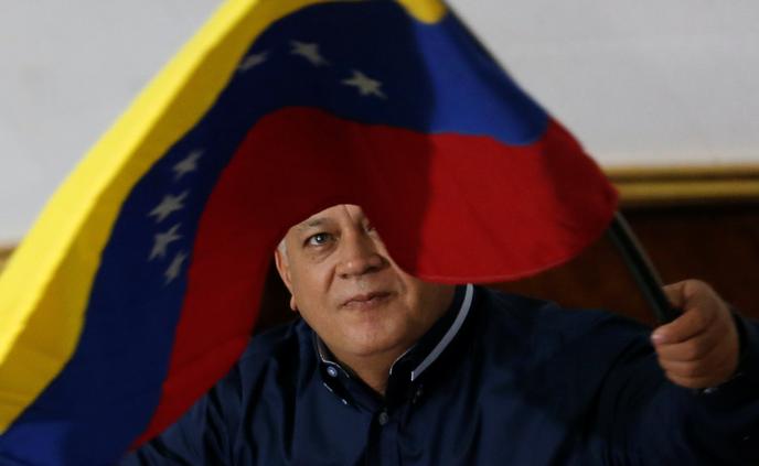 Le président de l’Assemblée constituante du Venezuela, Diosdado Cabello, à Caracas, lors de la séance du 12 août.