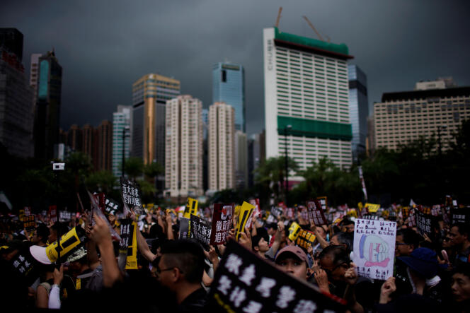 Manifestation pro-démocratie à Hongkong, le 18 août.