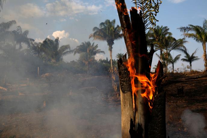 Un feu en Amazonie, le 20 août 2019.