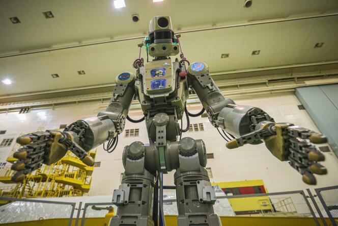 Le robot humanoïde Fedor avant son départ vers l’ISS.