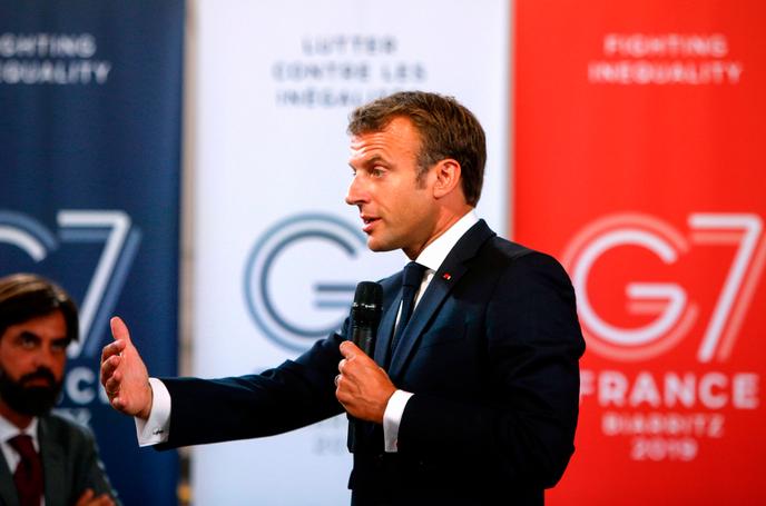Emmanuel Macron, ngày 23 tháng 8 năm 2019 tại Paris.