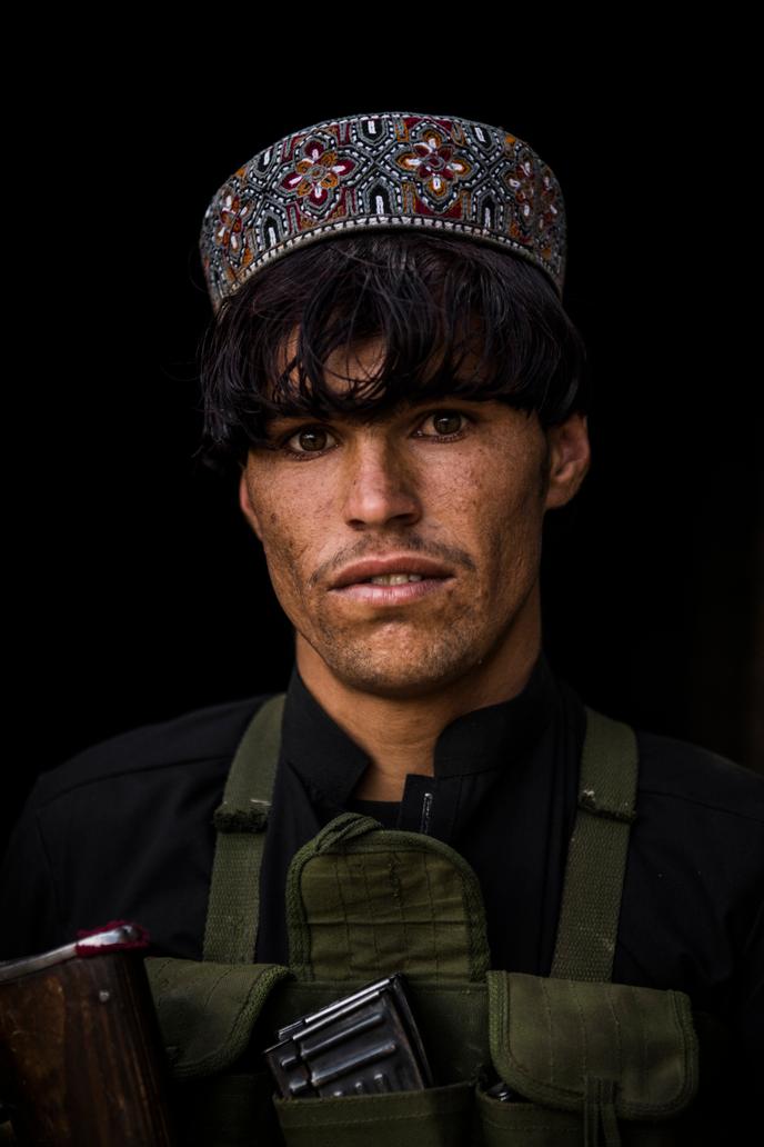 Khalil Mohammad, 20 ans, membre du Soulèvement populaire dans le district de Nazyan, le 14 août 2019.