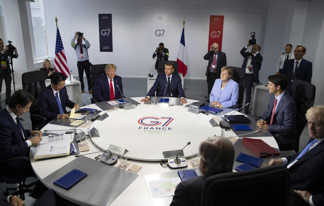 Au sommet du G7 de Biarritz (Pyrénées-Atlantiques), le 26 août.