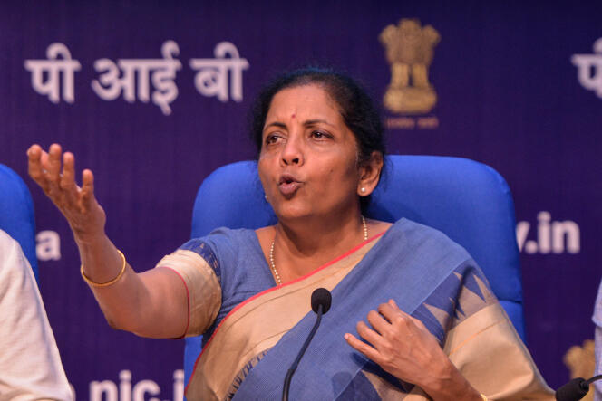 La nouvelle ministre des finances, Nirmala Sitharaman, à New Delhi, le 23 août.