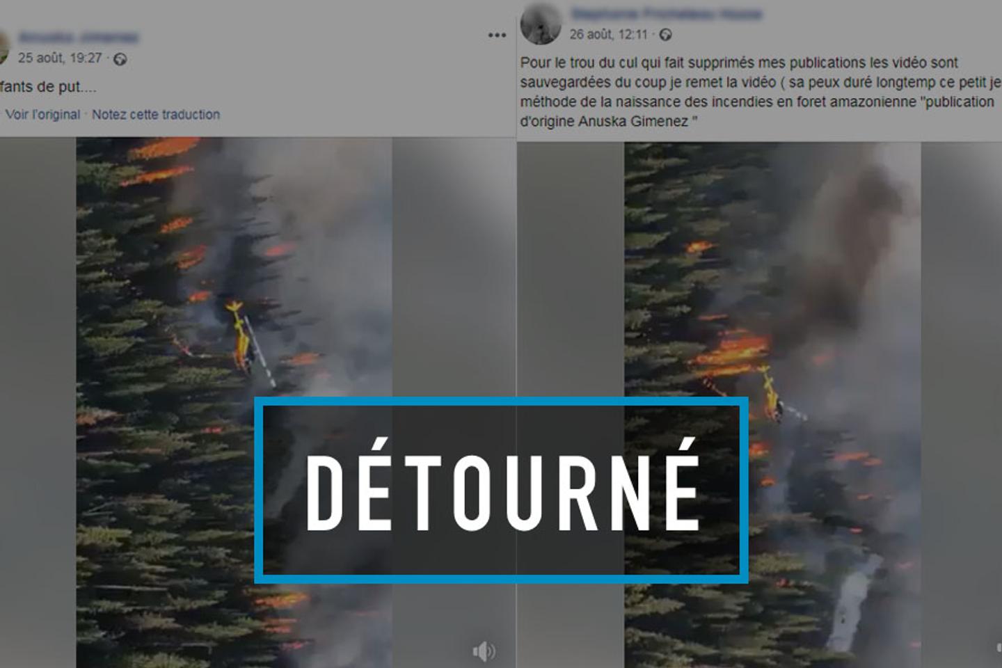 Amazonie : attention à cette vidéo d’« un hélicoptère qui met le feu dans le poumon du monde »