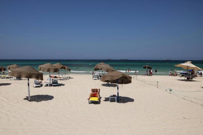 Une plage de Sousse, en Tunisie, le 2 juillet 2019.