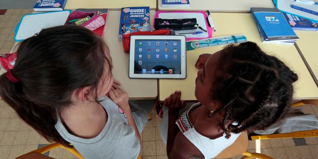 A Rennes, tablette et stylet à l’école maternelle