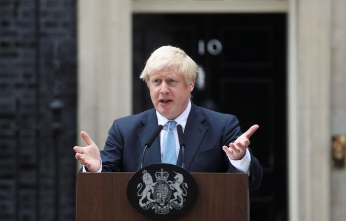 Boris Johnson lors de son allocution le 2 septembre.