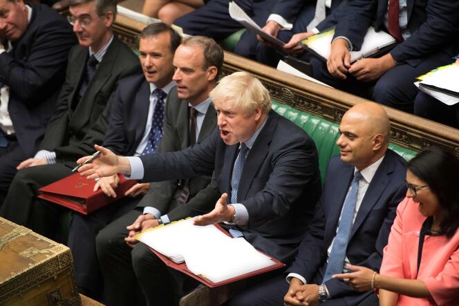 Boris Johnson, au Parlement britannique le 4 septembre.